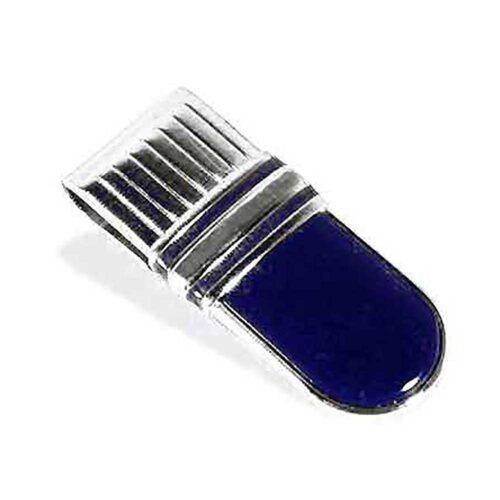 Lapis Lazuli and Sterling Silver Textured Money Clip